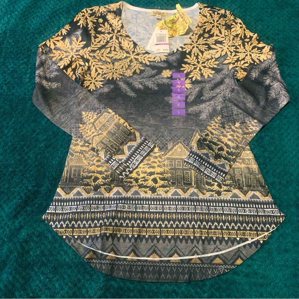 Glitter Snowflakes Blouse
